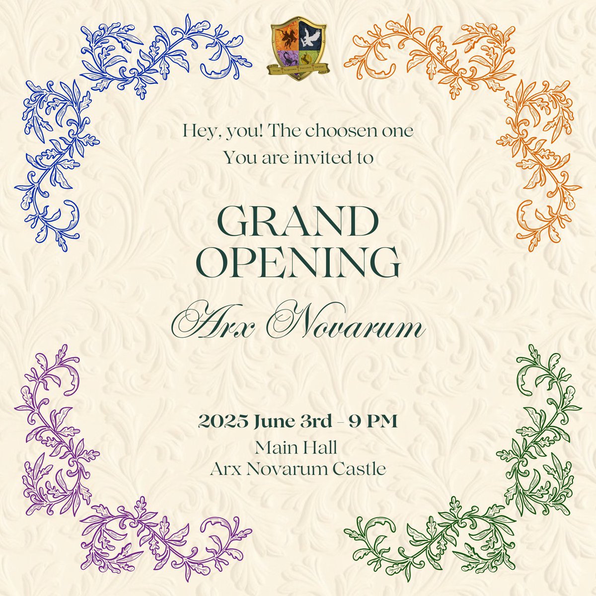 ArxAcademy's tweet photo. ⋆˙⟡ 𝐖𝐞𝐥𝐜𝐨𝐦𝐞 𝐭𝐨 𝐀𝐫𝐱 𝐍𝐨𝐯𝐚𝐫𝐮𝐦 

For our lovely staff and the next Baby Arx, congratulation you are invited to enter the super world, when your strength, brain, and heart assemble become one.

Please come with formal attire and excitement feelings

See you👋🏻 https://t.co/p6tRrxGE9N