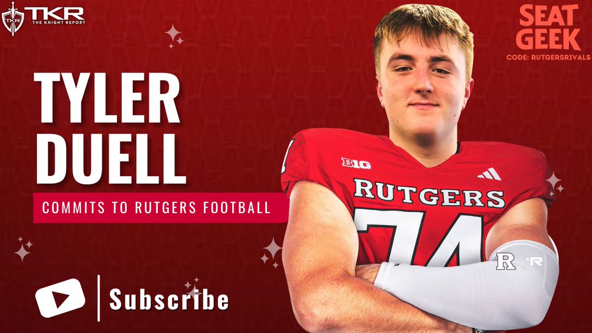 Rutgers Scarlet Knights | The Knight Report (@rutgersrivals) on Twitter photo 🎧NEW <a href="/RutgersPodcast/">Rutgers Scarlet Knights | TKR Podcast</a> 🎧
Reacting to Four-Star OL <a href="/TylerDuell18/">Tyler Duell 4⭐️ OT</a>’s commitment to Rutgers Football!
⚔️: tinyurl.com/3xwte6ph
Apple🍎: bit.ly/3O7kUfE
Spotify✳️: bit.ly/3O4hGcxa 🎧NEW <a href="/RutgersPodcast/">Rutgers Scarlet Knights | TKR Podcast</a> 🎧
Reacting to Four-Star OL <a href="/TylerDuell18/">Tyler Duell 4⭐️ OT</a>’s commitment to Rutgers Football!
⚔️: tinyurl.com/3xwte6ph
Apple🍎: bit.ly/3O7kUfE
Spotify✳️: bit.ly/3O4hGcxa