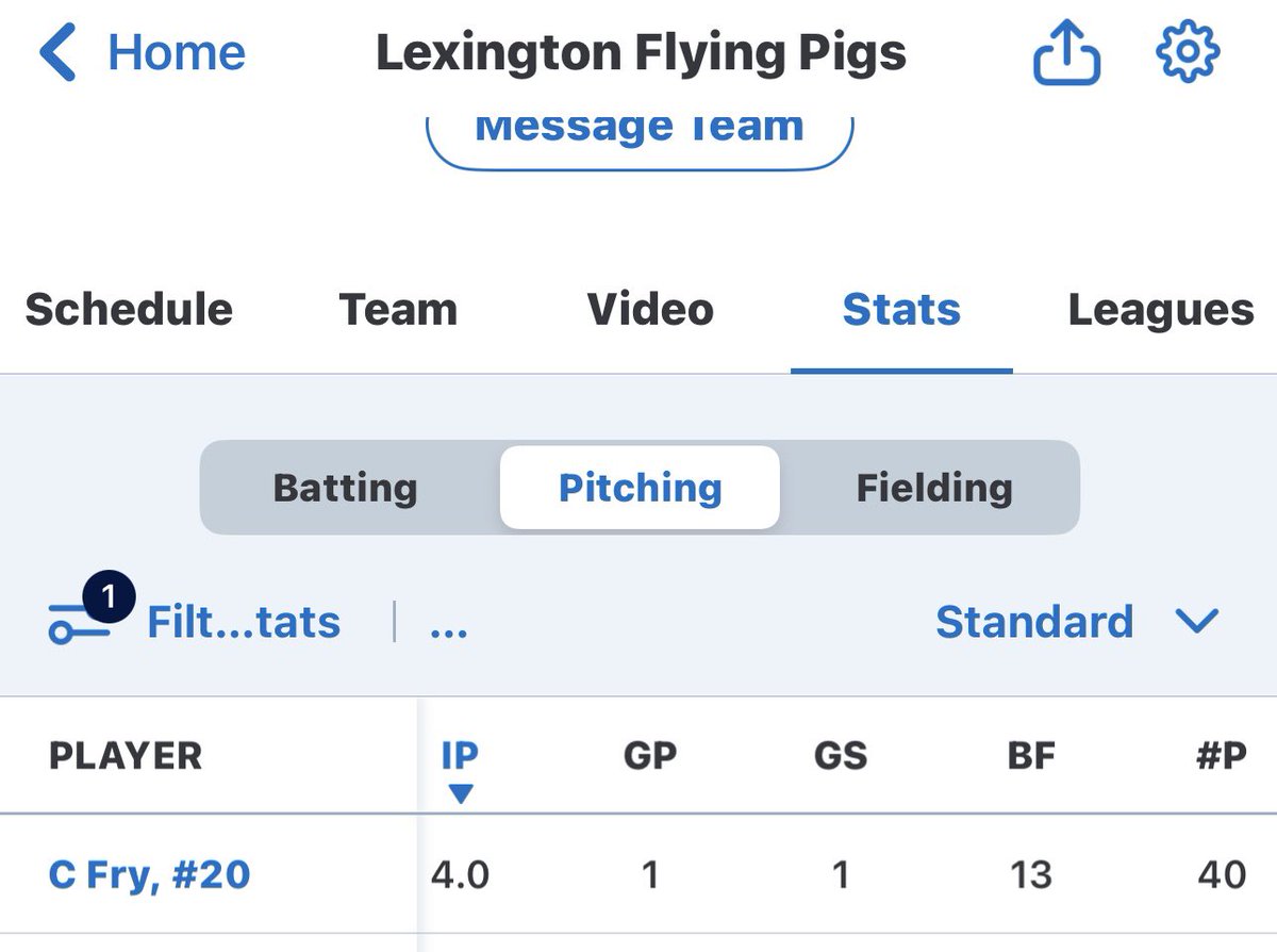 CodyFry06's tweet image. Second start in the ONSL
4.0 IP
40 P
4 K 1BB. 0 H 0 R
FB 85-87
CB 72-75
SPL 75-77
6’5 220lbs
My number is 217-883-2050