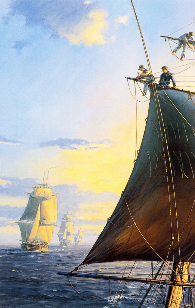 studiotstella's tweet photo. #GeoffHunt Aubrey-Maturin paintings https://t.co/bZkJc7BWyG