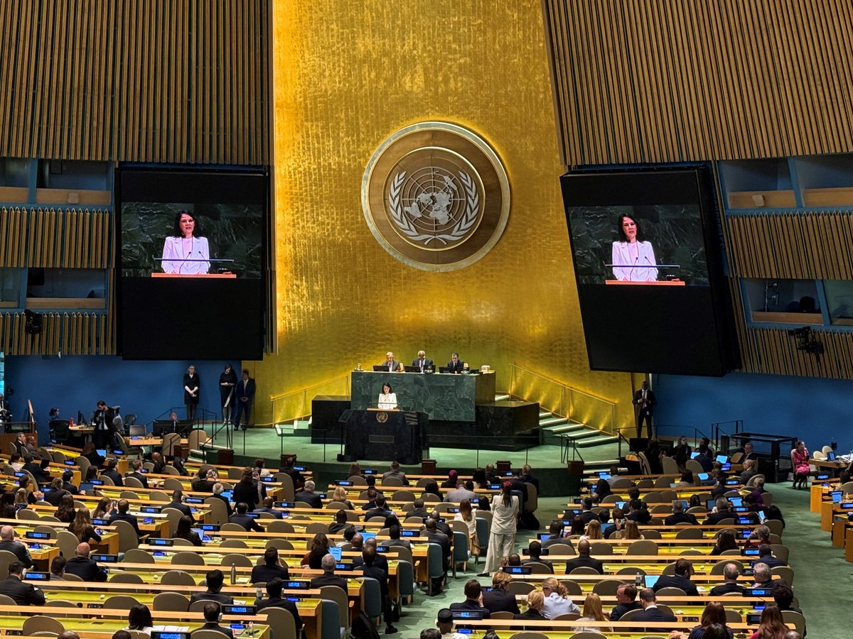 International IDEA @ the UN (@iidea_un) on Twitter photo ‼️Heartfelt congratulations to H.E. Ms. Annalena Baerbock of <a href="/GermanyUN/">Germany in the United Nations</a> <a href="/GermanyDiplo/">GermanForeignOffice</a> 🇩🇪 for her election as the 80th President of the General Assembly. <a href="/Int_IDEA/">International IDEA</a> looks forward to working together with Ms. Baerbock throughout #UNGA80🇺🇳. ‼️Heartfelt congratulations to H.E. Ms. Annalena Baerbock of <a href="/GermanyUN/">Germany in the United Nations</a> <a href="/GermanyDiplo/">GermanForeignOffice</a> 🇩🇪 for her election as the 80th President of the General Assembly. <a href="/Int_IDEA/">International IDEA</a> looks forward to working together with Ms. Baerbock throughout #UNGA80🇺🇳.