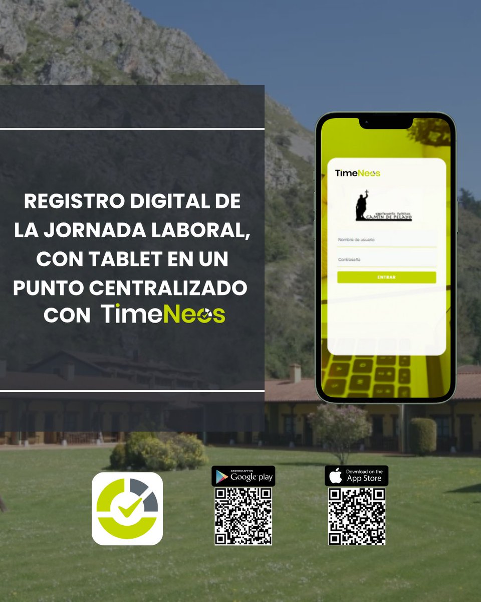 📣 ¡ <a href="/CamindePelayo/">Camin de Pelayo</a>  ya utiliza sistema #TimeNeos ⏱️ para llevar un control eficiente y automatizado de la jornada laboral!

⚡ Ágil y práctico
🔐 Más control y confianz
📈 Informes detallados

Escríbenos: 📩 comercial@softneos.com

#software #registrohorario #controlhorario