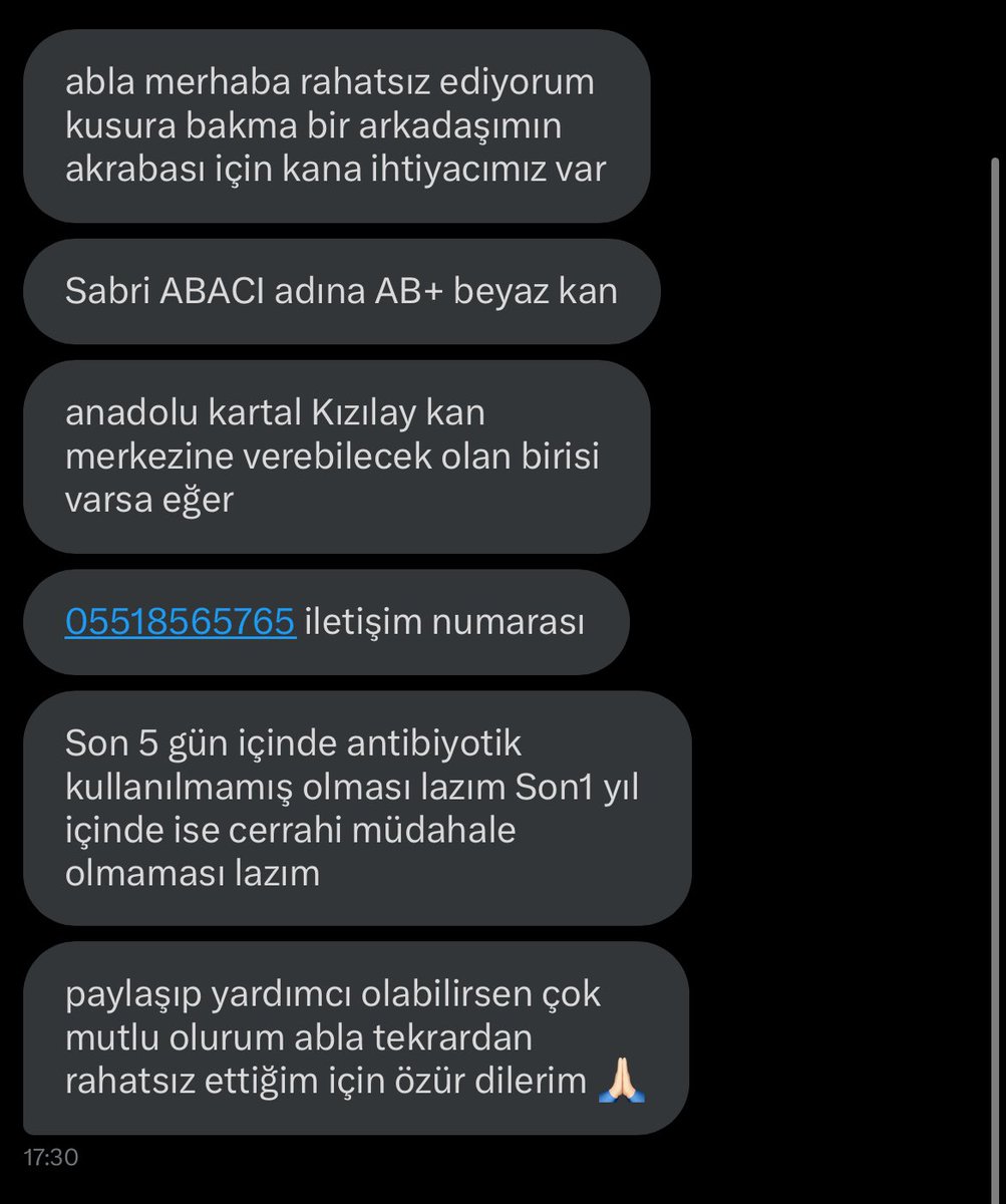 KAN İHTİYACI ‼️