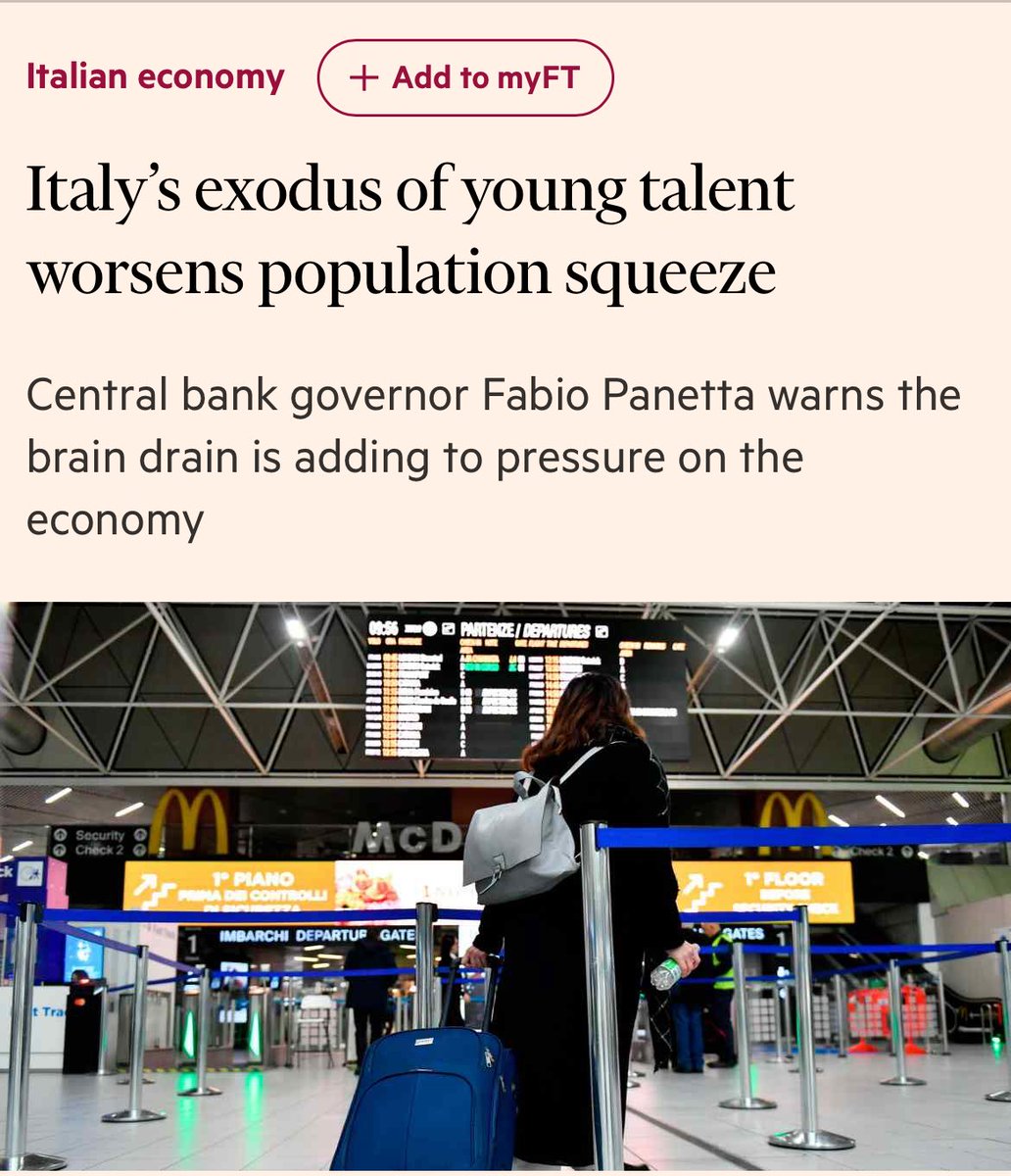 "Real wages in Italy are currently below the levels they were in 2000". Deindustrializzazione, austerità, deflazione salariale, emigrazione. Sono i risultati del combinato disposto decennale di vincolo esterno e vincolo interno. Cioè di UE, euro e di una classe politica di pavidi