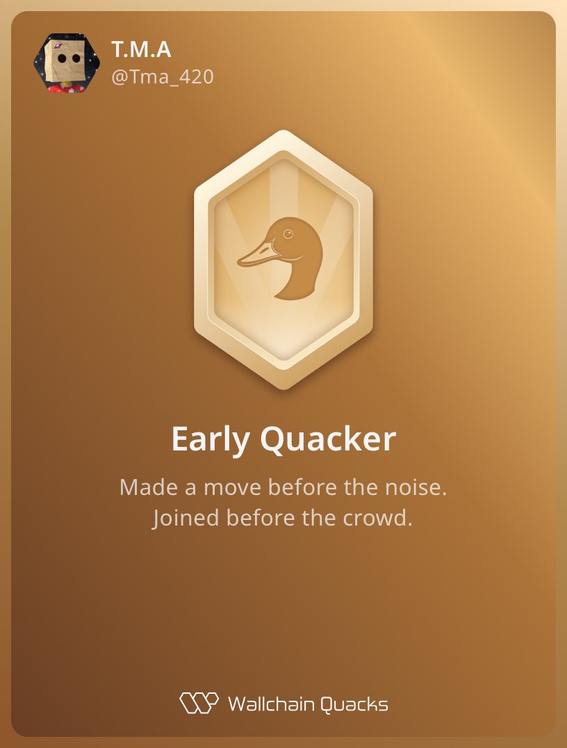 Looks like the timeline is catching on to <a href="/wallchain_xyz/">Wallchain Quacks</a>