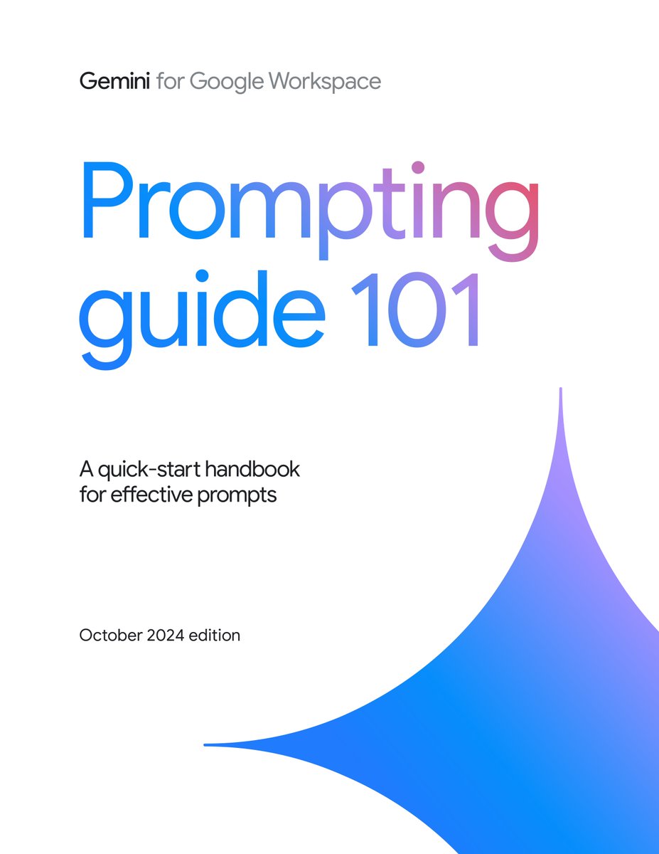 Meer_AIIT's tweet image. Google literally dropped a 68-page Prompting Masterclass — and it’s absolutely insane.

It’s not just a guide. It’s a full-on prompt engineering playbook from the AI giants themselves.