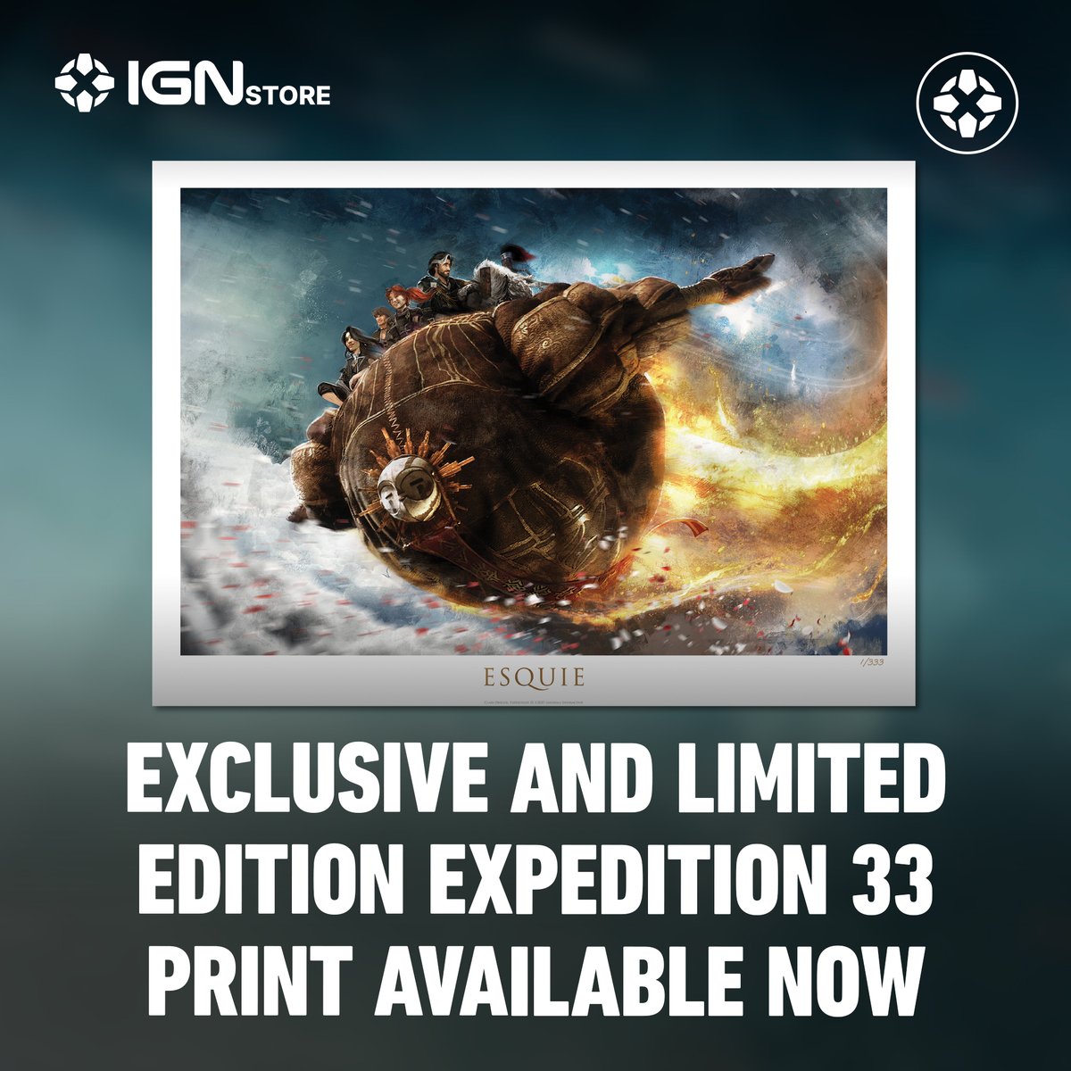 bit.ly/4mIBamL  I too am 'Whooo.' But I'm also 'Wheee!' Balance the vibes with this limited edition Esquie lithograph, a must-have for any gamer with Expedition 33 on their GOTY list. Shop now.