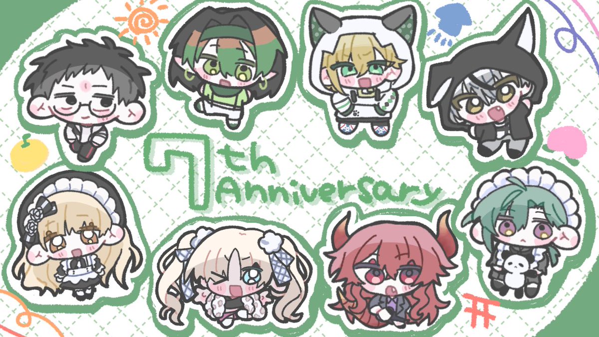 おめでとうございます🌱㊗️7️⃣
 #にじさんじSEEDs7周年
 #Seeds7周年
