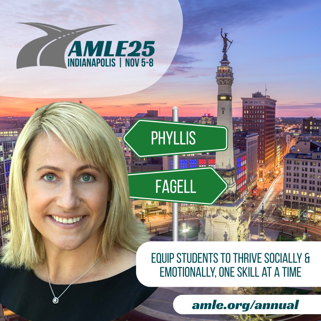 AMLE (@amle) on Twitter photo From integrating AI, to emotional intelligence for the middle school leader AND student - there's something for every educator at AMLE25! <a href="/rickwormeli2/">Rick Wormeli</a> @verniccaWynter @pfagell
Meet all our keynote & featured voices & make your plans to join us in Indy: amle.org/annual/speaker… From integrating AI, to emotional intelligence for the middle school leader AND student - there's something for every educator at AMLE25! <a href="/rickwormeli2/">Rick Wormeli</a> @verniccaWynter @pfagell
Meet all our keynote & featured voices & make your plans to join us in Indy: amle.org/annual/speaker…