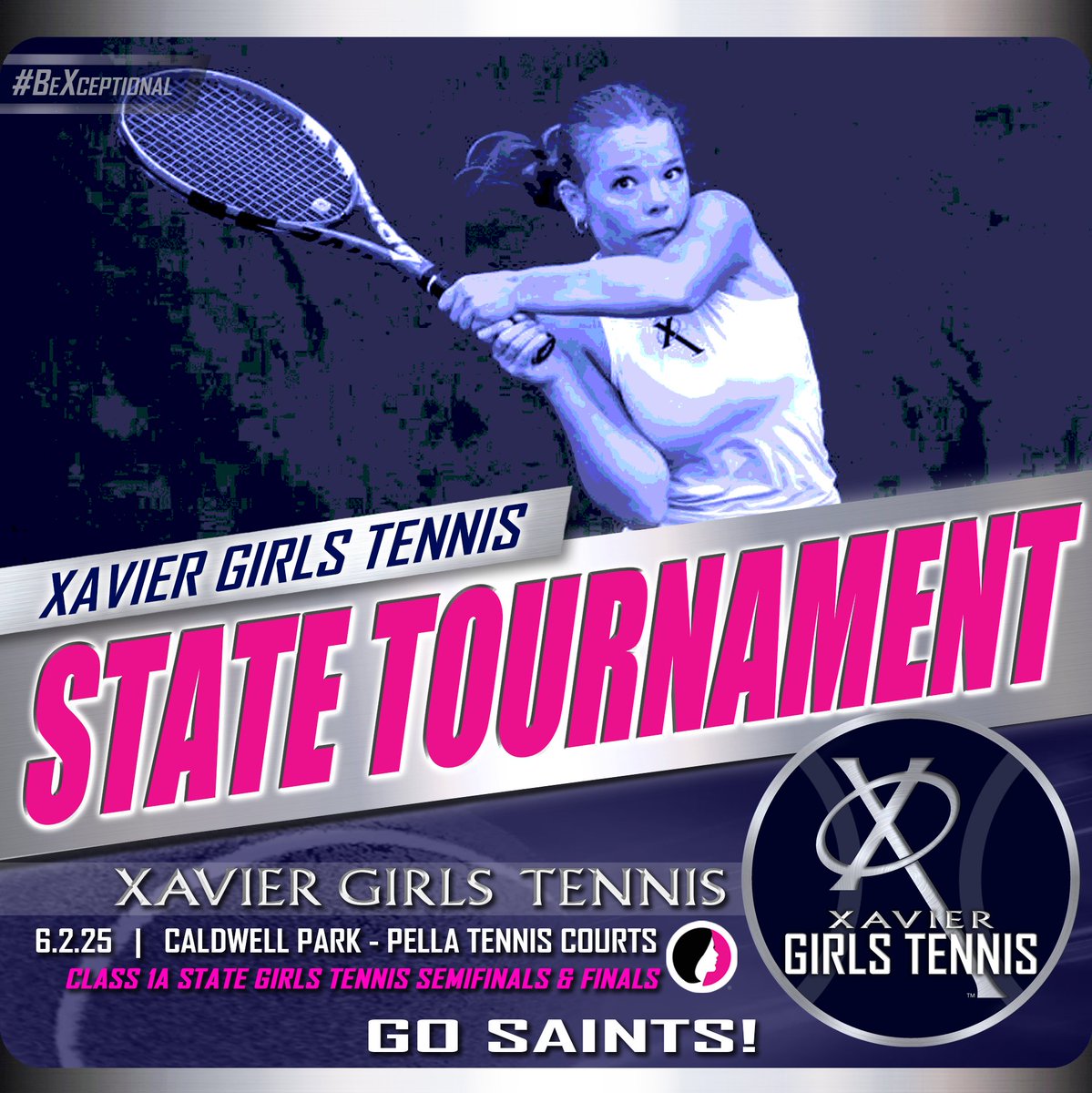 Xavier High School (@xaviersaints) on Twitter photo .<a href="/CRXavierTennis/">XavierGirlsTennis</a> is underway in the state semifinals this morning in Pella! Good luck to Coach Foxhoven and the Saints as they take on Kuemper Catholic in the state semifinal round. GO SAINTS! #WeAreXavier #BeXceptional .<a href="/CRXavierTennis/">XavierGirlsTennis</a> is underway in the state semifinals this morning in Pella! Good luck to Coach Foxhoven and the Saints as they take on Kuemper Catholic in the state semifinal round. GO SAINTS! #WeAreXavier #BeXceptional