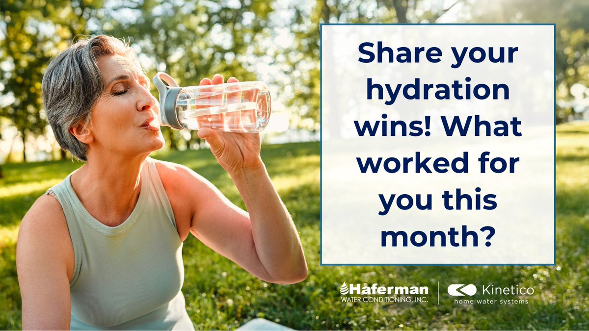 HafermanWater's tweet image. End-of-month check-in! Did you hit your hydration goals? What tips or habits helped you drink more water each day? Share your wins (and your lessons) below!