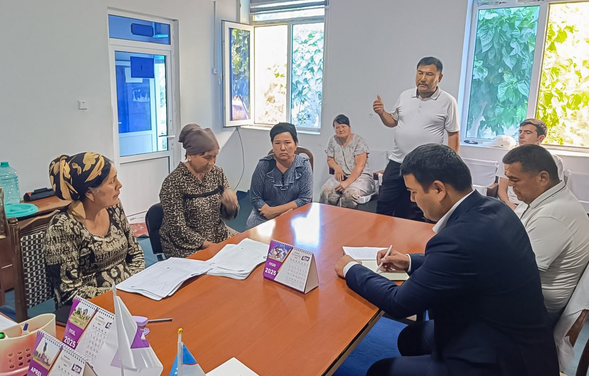 O‘zbekiston XDP Jarqo‘rg‘on tuman kengashi raisi, xalq deputatlari tuman Kengashi deputati Ch. Yusupov hamda deputat A. Toshpo‘latovlar tomonidan “Deputat mahallada” loyihasi doirasida “Istiqlol” mahallasida o‘rganish ishlari olib borildi...

🌏xdp.uz/partiya-yangil…