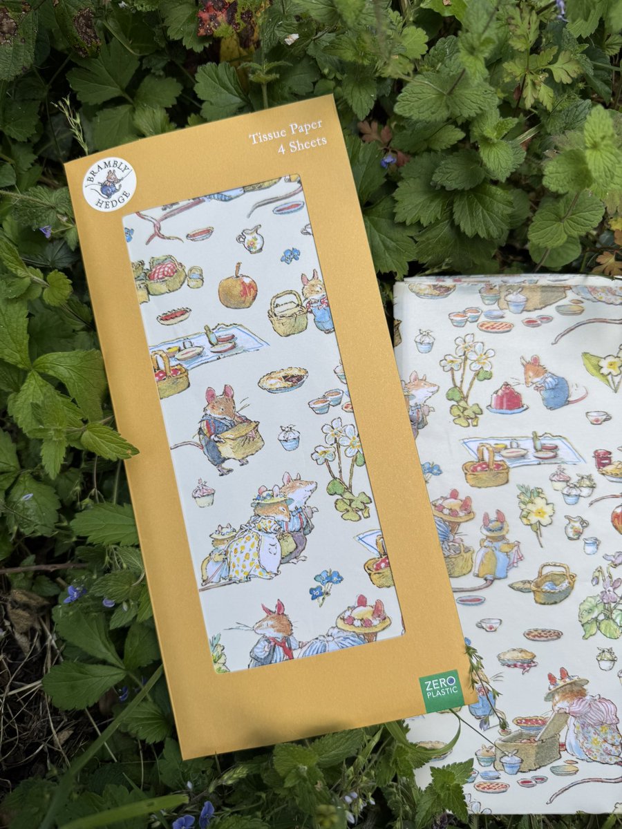 Picnic paper… perfect for padding and wrapping presents.