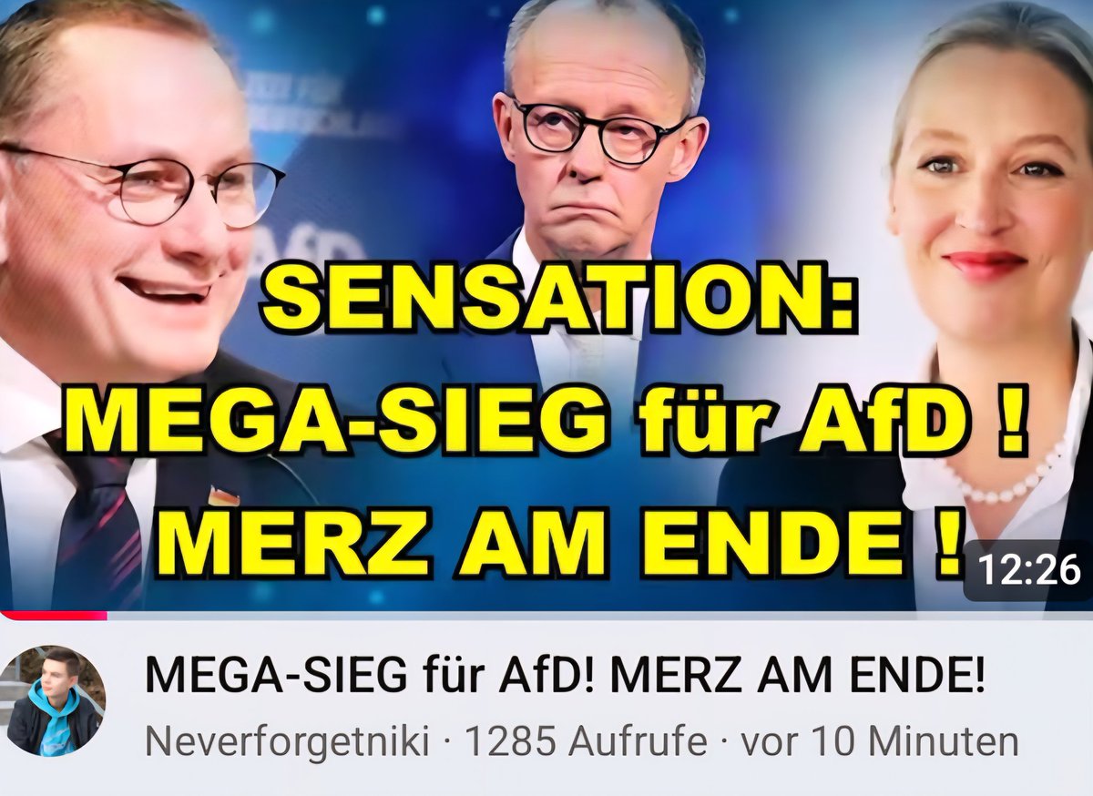+++ TEILEN +++
Mega-Schachzug! Die AfD bringt nun die Anfrage über linke NGOs, die Merz selbst hochgekocht hat! So zeigt sie allen, wie am Ende Merz ist und dass er nun selbst linke NGOs finanziert! Schaut und teilt hier mein neues Video dazu von heute:
youtu.be/vQ6Tp9mouH4?si…