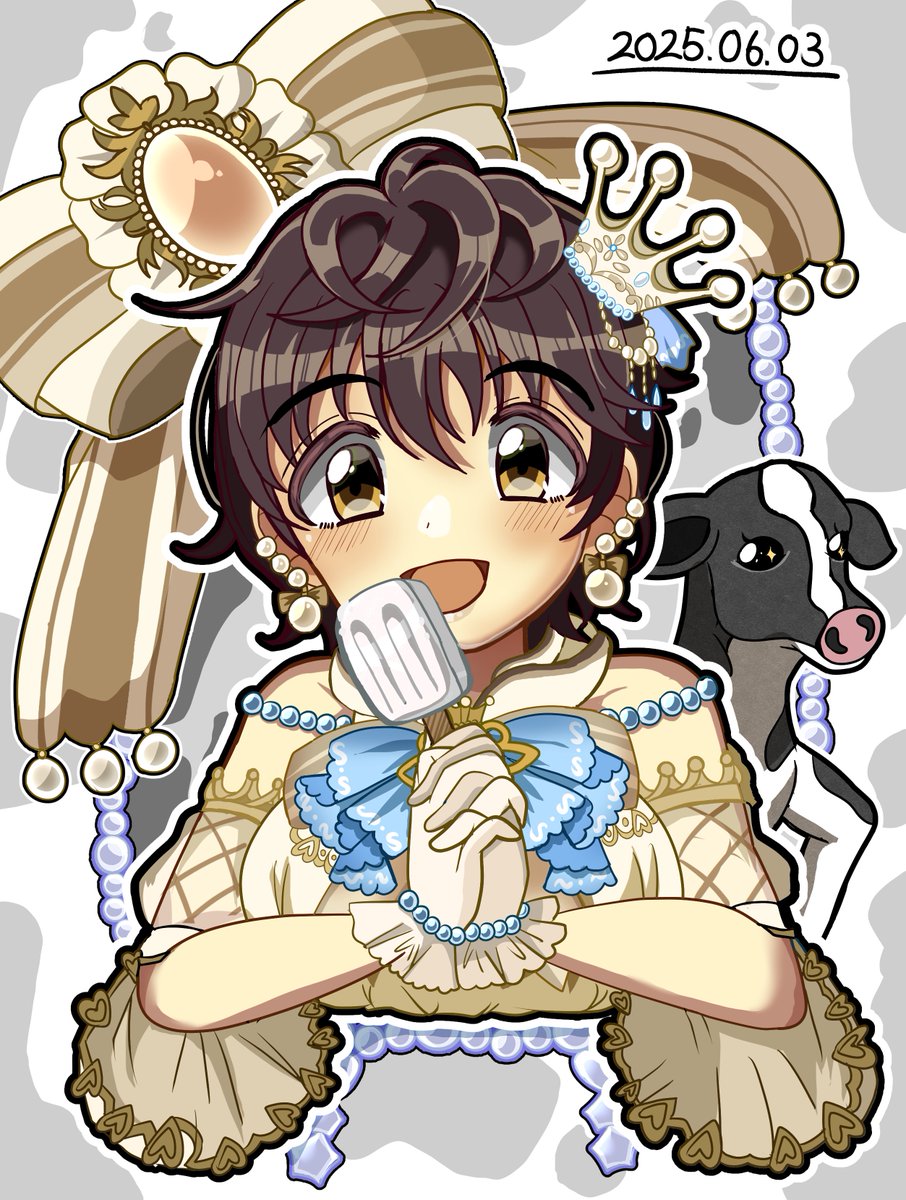 sktrl6_6's tweet image. 「暑くなりだしたこの季節にミルクのアイスキャンディーをどうぞ♪」
及川雫さんℍ𝕒𝕡𝕡𝕪 𝔹𝕚𝕣𝕥𝕙𝕕𝕒𝕪
#及川雫生誕祭2025
#及川雫