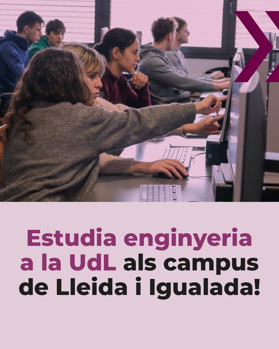 campusigualada's tweet photo. Vols estudiar Enginyeria Industrial? 🤔
Els dos primers cursos al Campus de Lleida o Igualada! Al @campusigualada 

✅ 1r i 2n de Mecànica, Electrònica, Energia, Química i Organització Industrial
✅ 3r i 4t de Química i Organització Industrial🟢 

https://t.co/VJ1C52UDpT https://t.co/h005pycCsL