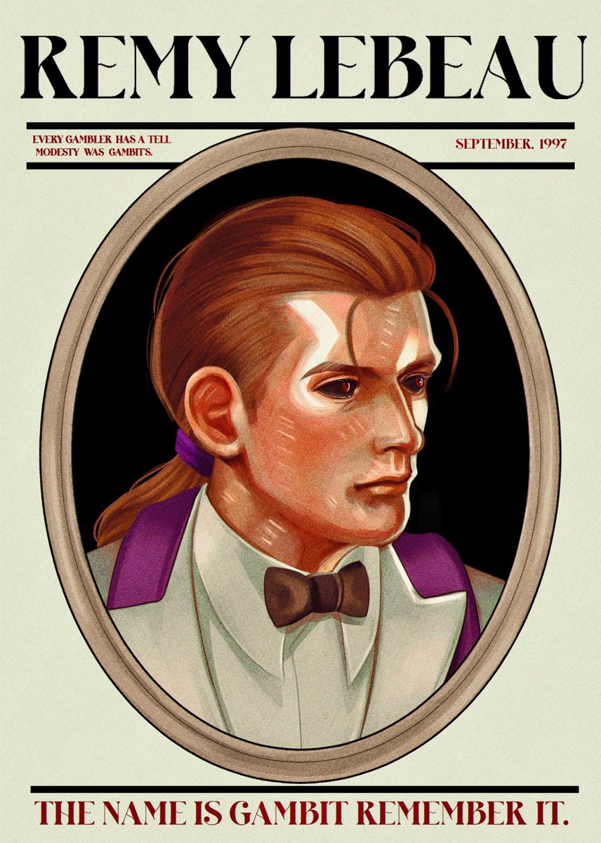 Every gambler has a tell
modesty was Gambit's.
#Xmen #Gambit