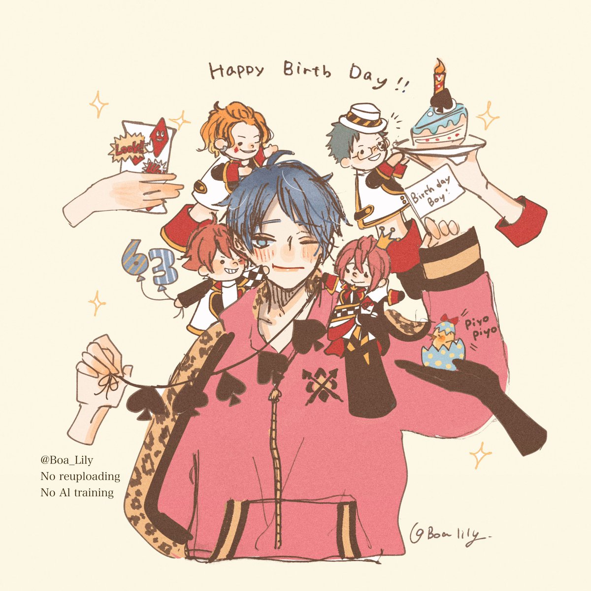 #デュース・スペード誕生祭2025
 
僕は幸せ者だ.ᐟ