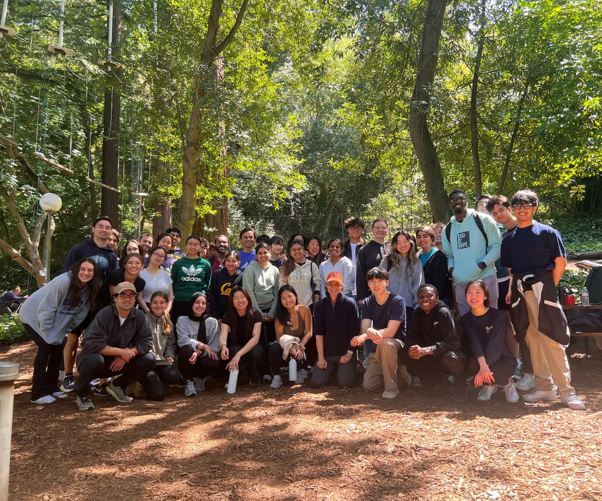SutardjaCenter's tweet image. Earlier this semester, SCET’s Applied Resilience class took on the ropes course with Berkeley Adventures @berkeleyrecwell 🧗—stepping out of comfort zones to build resilience, mindset, and teamwork!
hubs.li/Q03q5XJC0
#resilience #berkeleyinnovation #ucberkeley #scet