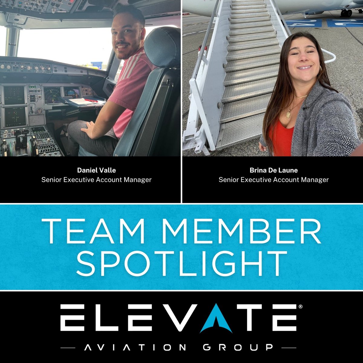 ElevateAvGroup's tweet photo. #TeamMemberSpotlight

Join us in celebrating Brina DeLaune and Daniel Valle on their well-deserved promotions to Senior Executive Account Managers! https://t.co/2TfJFLCvFg