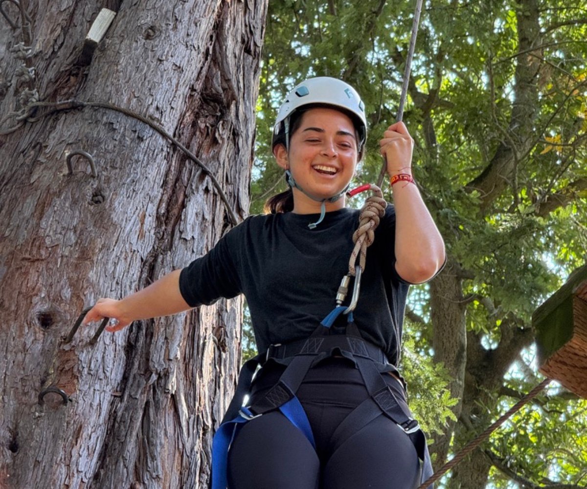 SutardjaCenter's tweet image. Earlier this semester, SCET’s Applied Resilience class took on the ropes course with Berkeley Adventures @berkeleyrecwell 🧗—stepping out of comfort zones to build resilience, mindset, and teamwork!
hubs.li/Q03q5XJC0
#resilience #berkeleyinnovation #ucberkeley #scet