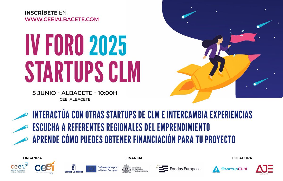 Javier Sánchez Ochando (@hit_bits) on Twitter photo El próximo jueves 5 de junio estaré en el IV Foro Startups CLM 2025 que se celebrará a partir de las 10:00 en el <a href="/ceeialbacete/">CEEI Albacete</a>
Si estás por allí y quieres tomar un café ☕ podemos compartir experiencias y conocimientos sobre nuestros proyectos.
ceeialbacete.com/2025/05/28/iv-… El próximo jueves 5 de junio estaré en el IV Foro Startups CLM 2025 que se celebrará a partir de las 10:00 en el <a href="/ceeialbacete/">CEEI Albacete</a>
Si estás por allí y quieres tomar un café ☕ podemos compartir experiencias y conocimientos sobre nuestros proyectos.
ceeialbacete.com/2025/05/28/iv-…