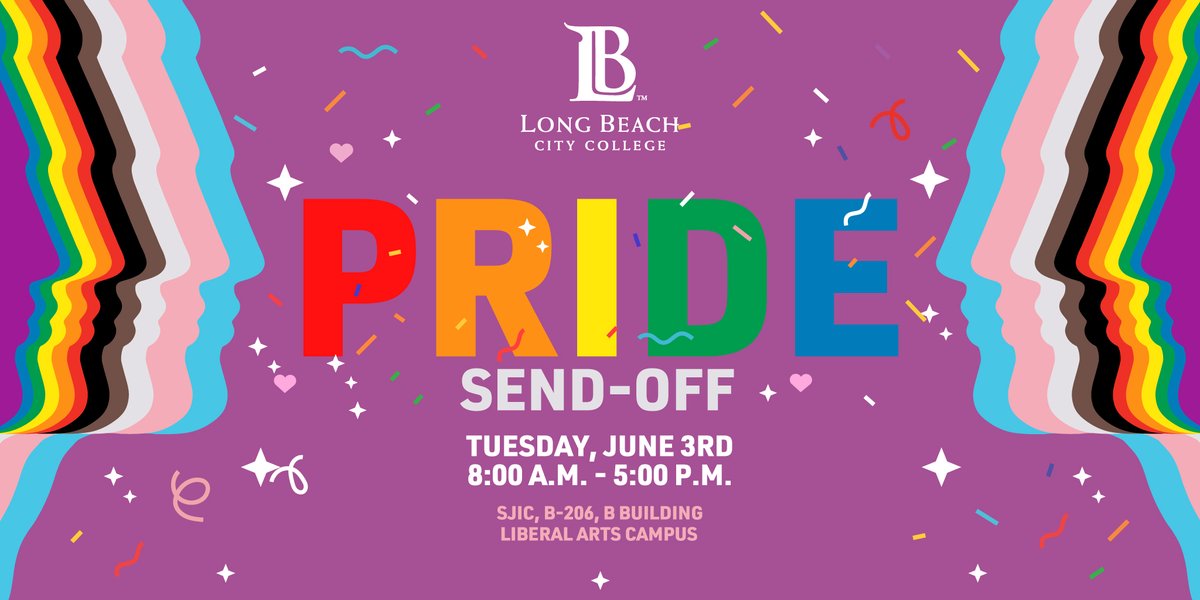 🌈 Celebrate Pride Month at LBCC! 🌈
Join us for a drop-in celebration as we close out our Pride Series.
📅 Date: Tuesday, June 3rd
🕛 Time: 8:00 AM - 5:00 PM
📍 Location: SJIC – B-206
Everyone is welcome! See you there! 🖤🤎🩵🩷🤍❤️🧡💛💚💙💜
#LBCCPride #PrideMonth2025