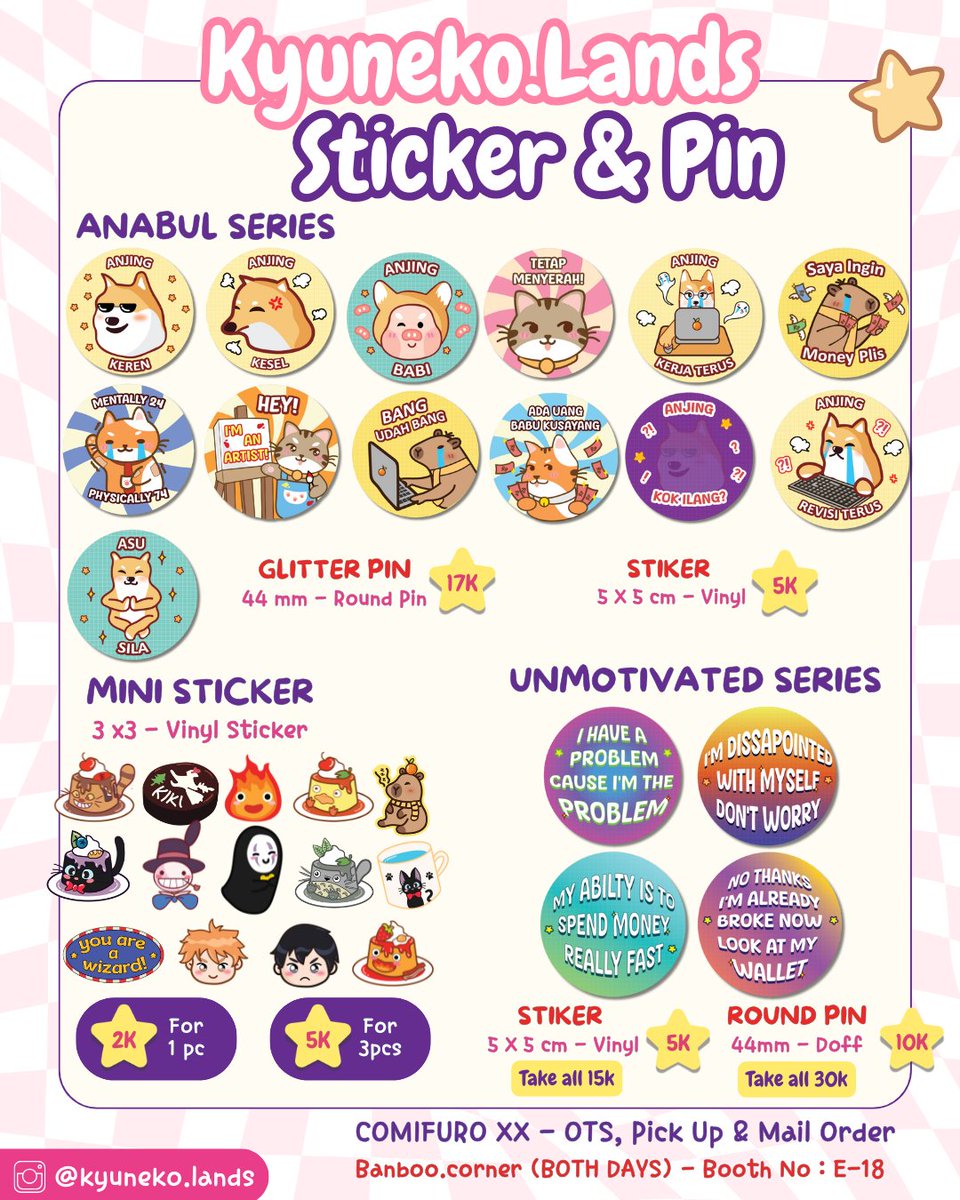 [🔁&amp;📷 are very appreciated}

After sale for #CFXX #cf20 
📦 2 - 20 Juni 2025 
🔗 Link Below!   
👾Original, Hai Miiko!, Ghibli, Adventure Time, Haikyuu, KPOP  

#CFXXcatalogue #aftersale

[1/4]