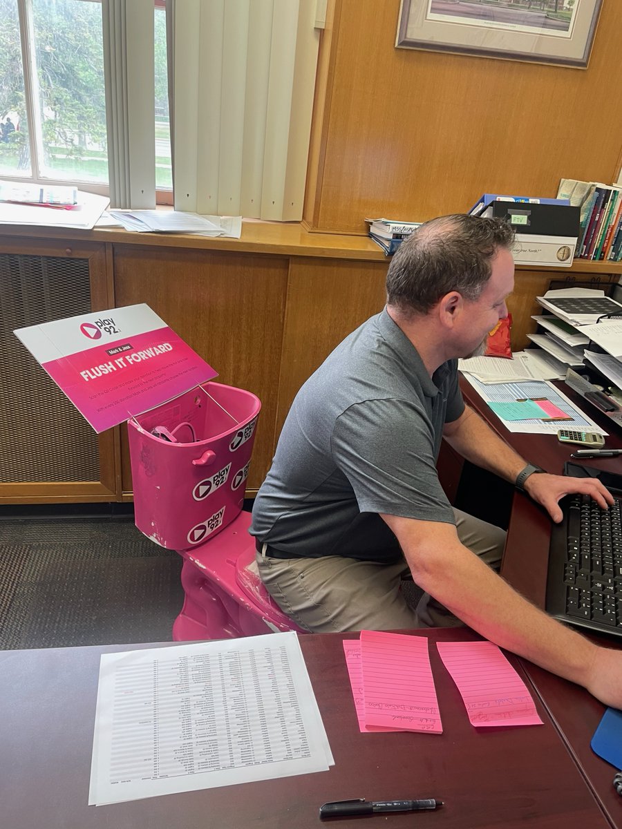 play 92 Regina (@play92regina) on Twitter photo The Vice-Principal at Balfour Collegiate came back from holidays to a bit of a surprise today! 😂
Mark and Jess Flush it Forward is in it's final week! You can support Dress for Success on our donation page!
- <a href="/markjohnstonfm/">Mark Johnston</a> & <a href="/jessfrostfm/">Jessica Frost</a>
canadahelps.org/en/pages/mark-… The Vice-Principal at Balfour Collegiate came back from holidays to a bit of a surprise today! 😂
Mark and Jess Flush it Forward is in it's final week! You can support Dress for Success on our donation page!
- <a href="/markjohnstonfm/">Mark Johnston</a> & <a href="/jessfrostfm/">Jessica Frost</a>
canadahelps.org/en/pages/mark-…