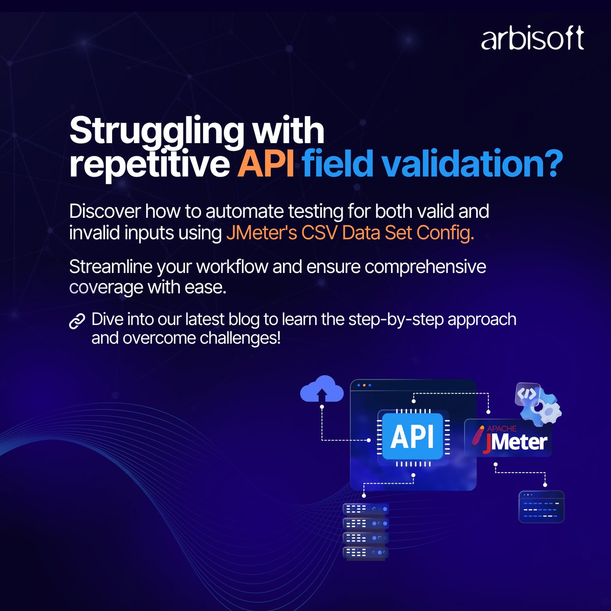 arbisoft's tweet image. Tired of manually validating API fields over and over again? 😩
There’s a smarter way!
👉 Read the full blog by Hassan Ikram, Sr. SQA Engineer at Arbisoft: f.mtr.cool/dwzeuuqlqi
#APITesting #AutomationTesting #JMeter #ArbisoftBlogs