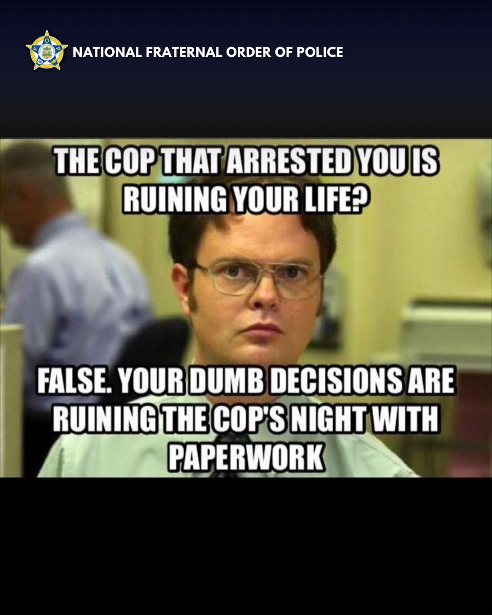 GLFOP's tweet photo. Boohoo, poor you.
That officer? Legend has it, he’s still filling out that paperwork to this very day.

#MemeMonday #CopHumor #ThinBlueLine #PoliceLife #FOP #LawEnforcementReality #PaperworkProblems #StreetToStation https://t.co/wBhBSaSO3u