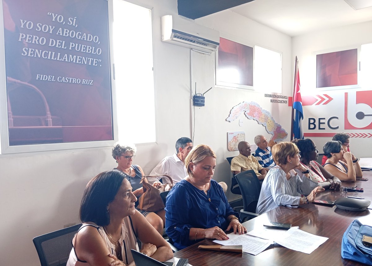 ✍️Iniciamos la semana en saludo al día del Trabajador Jurídico🧑‍🎓 con una Jornada Técnica para todos nuestros especialistas, el tema a tratar: Ley 176 Del Ejercicio de la Abogacía y la Organización Nacional de Bufetes Colectivos, su estudio y análisis.
#Cuba🇨🇺