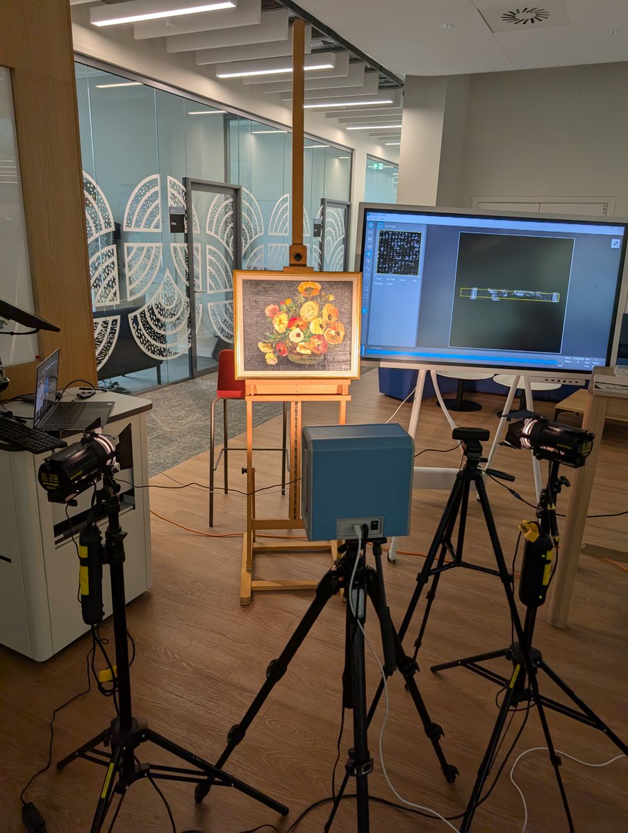 UofGARC (@uofgarc) on Twitter photo Last week Christina Young (<a href="/TAHG_Glasgow/">Christina Young</a>) held an art imaging session for colleagues, revealing if their paintings held any hidden secrets. Sadly no surprises for <a href="/Lisa_Bradley_/">Lisa Bradley</a>! Christina is doing a live lab feed this Thurs in the ARC. Find out more: gla.ac/4kl0766 Last week Christina Young (<a href="/TAHG_Glasgow/">Christina Young</a>) held an art imaging session for colleagues, revealing if their paintings held any hidden secrets. Sadly no surprises for <a href="/Lisa_Bradley_/">Lisa Bradley</a>! Christina is doing a live lab feed this Thurs in the ARC. Find out more: gla.ac/4kl0766