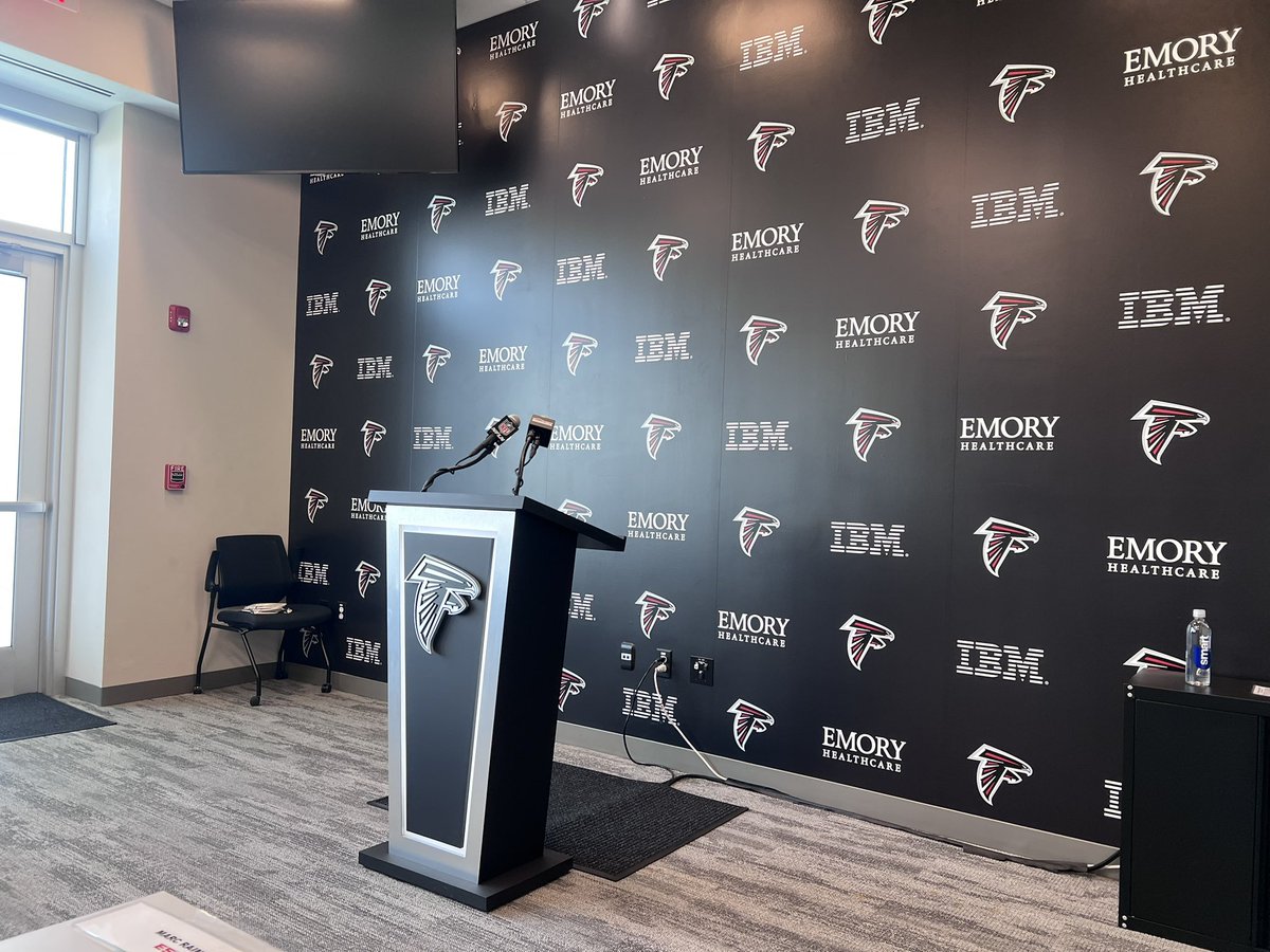 Falcons have another OTA session today. Raheem Morris will be in here in a little over 15 minutes.