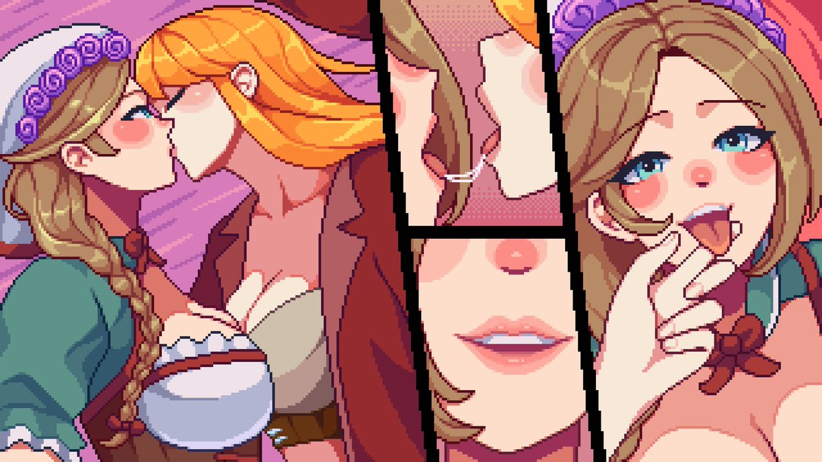 I like comic storyboard than VN dialog.

#pixelart #ドット絵 #RevolverLillies #yuri