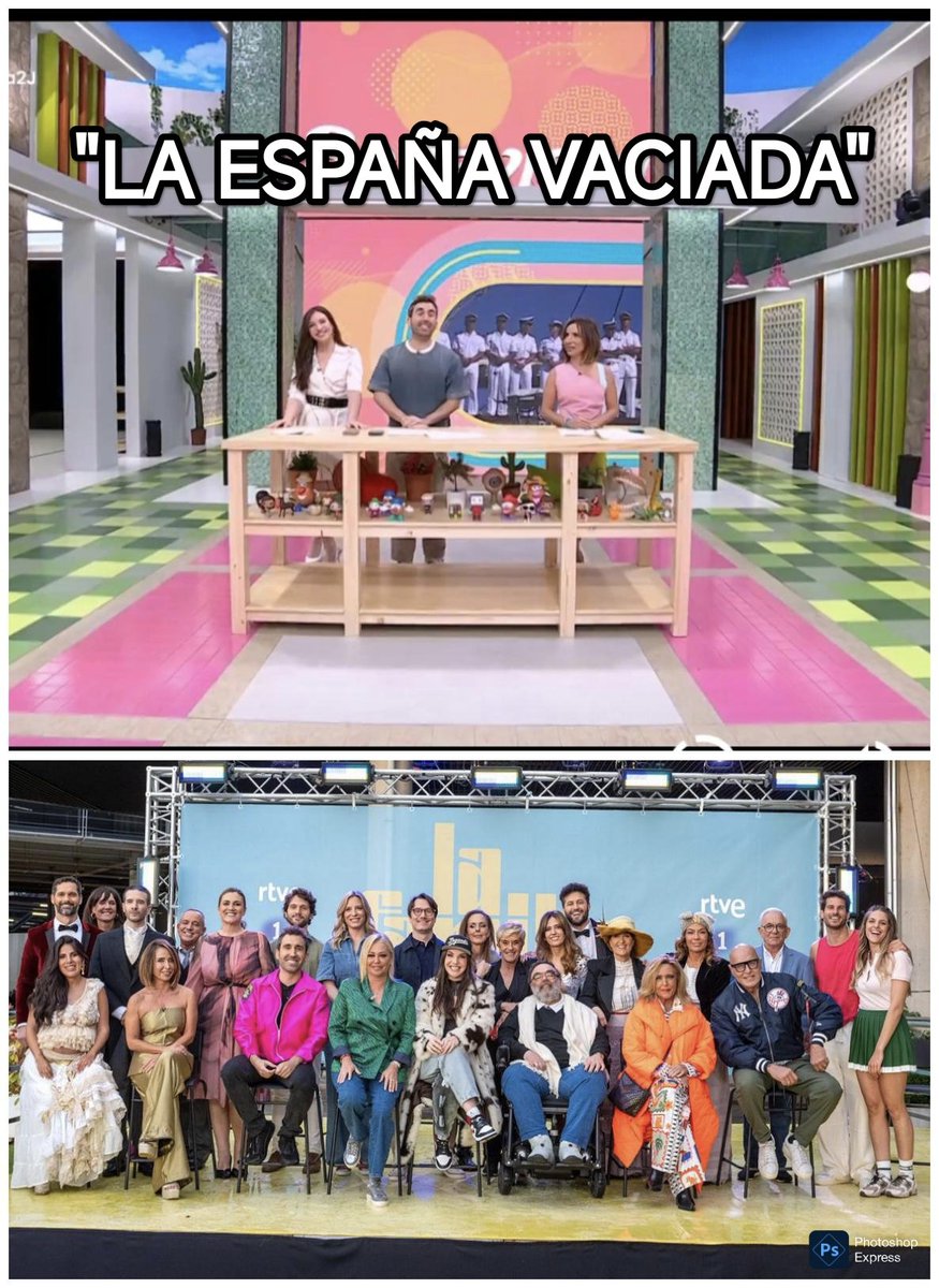 El ayer y el hoy, del nuevo programa "LA ESPAÑA VACIADA"🤣
#YoMeRebelo2J