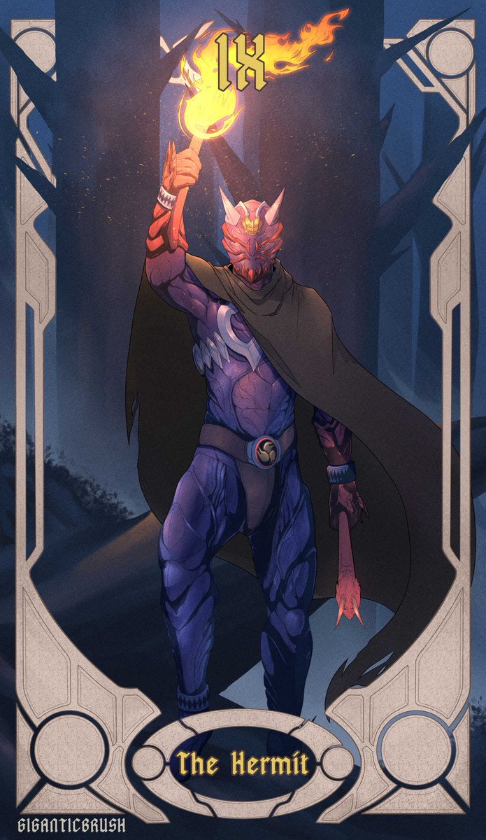 giganticbrush's tweet photo. [THE HERMIT]

Which one is better? Cloak or no cloak?
.
.
#KamenRider #KamenRiderHibiki #Tarot #Arcana #Tokusatsu #DigitalArt https://t.co/32GRqewUcp