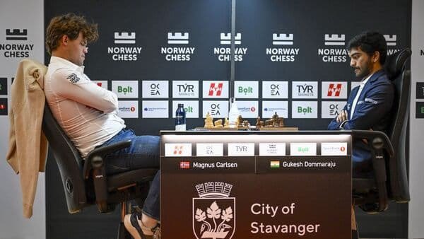 nitin_gadkari's tweet photo. A historic moment for Gukesh! ♟️👑

Heartfelt congratulations on his first-ever victory against Magnus Carlsen in Round 6 of Norway Chess 2025. Defeating a legend reflects his remarkable talent, grit, and growth. This triumph is a testament to his rising stature in global chess. 

Wishing him greater heights and continued success ahead! ✨

#NorwayChess2025
@DGukesh