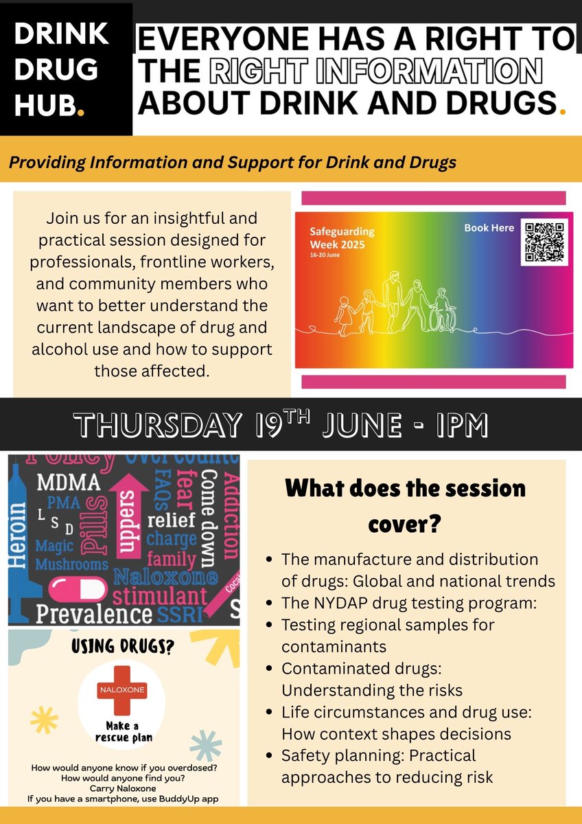 North Yorkshire Safeguarding Adults Board (@nysab1) on Twitter photo Join us for our Drink Drug Hub session hosted by <a href="/NYHorizons/">North Yorkshire Horizons</a> on Thursday 29th June at 1pm!
Tickets are free and open to anyone who wishes to better understand how we can support those affected by drink and drugs. #DrinkDrugs #Safeguarding
Book online at: eventbrite.com/cc/safeguardin… Join us for our Drink Drug Hub session hosted by <a href="/NYHorizons/">North Yorkshire Horizons</a> on Thursday 29th June at 1pm!
Tickets are free and open to anyone who wishes to better understand how we can support those affected by drink and drugs. #DrinkDrugs #Safeguarding
Book online at: eventbrite.com/cc/safeguardin…