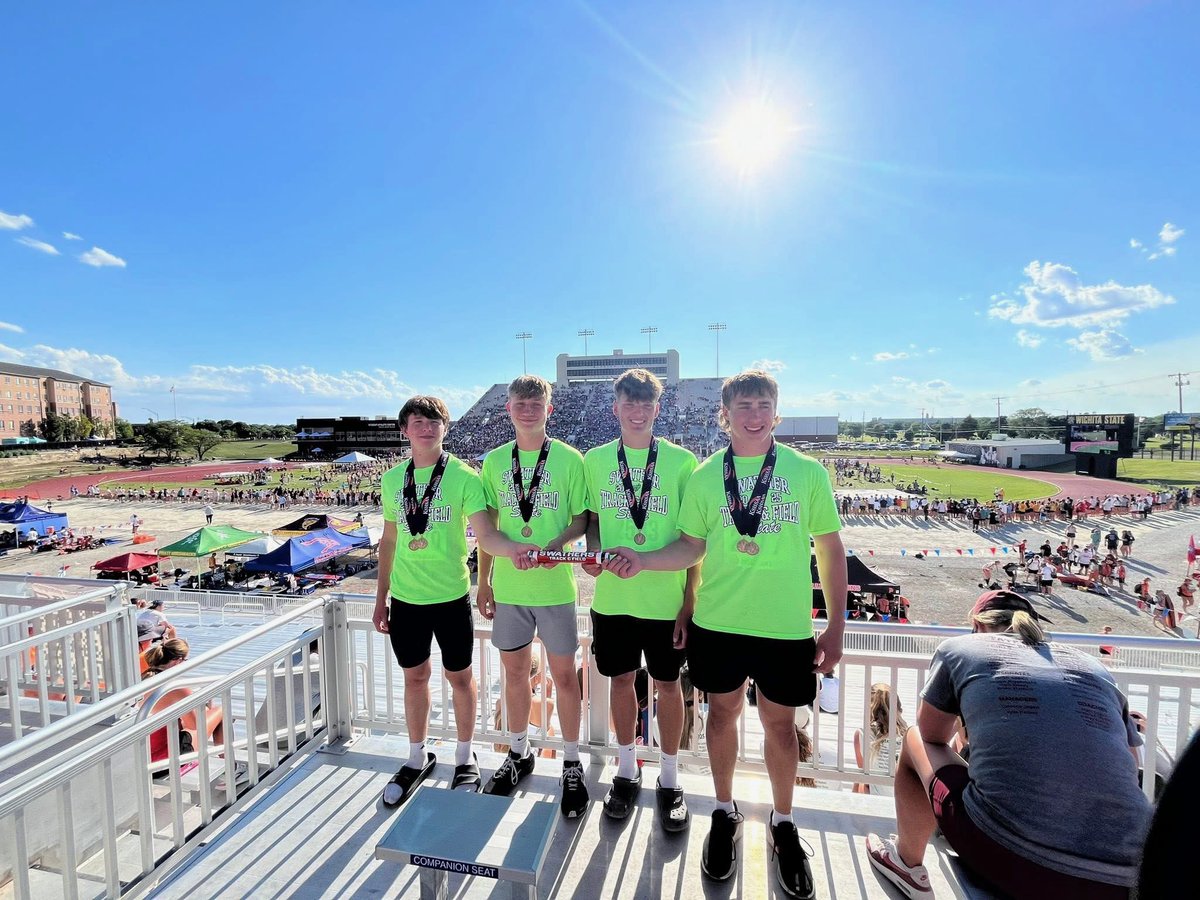 Jamison Kohl (@jamisonkohl2) on Twitter photo May 30-31 KSHSAA 3A State Championships
4x100: 5th, 43.26 (P), 43.23 (F), entire team returning w/ <a href="/daxon_deering/">Daxon Deering</a> <a href="/Josh_Duerksen15/">Josh Duerksen</a>
300mh: 6th, 40.84 (P), 40.42 (F) May 30-31 KSHSAA 3A State Championships
4x100: 5th, 43.26 (P), 43.23 (F), entire team returning w/ <a href="/daxon_deering/">Daxon Deering</a> <a href="/Josh_Duerksen15/">Josh Duerksen</a>
300mh: 6th, 40.84 (P), 40.42 (F)