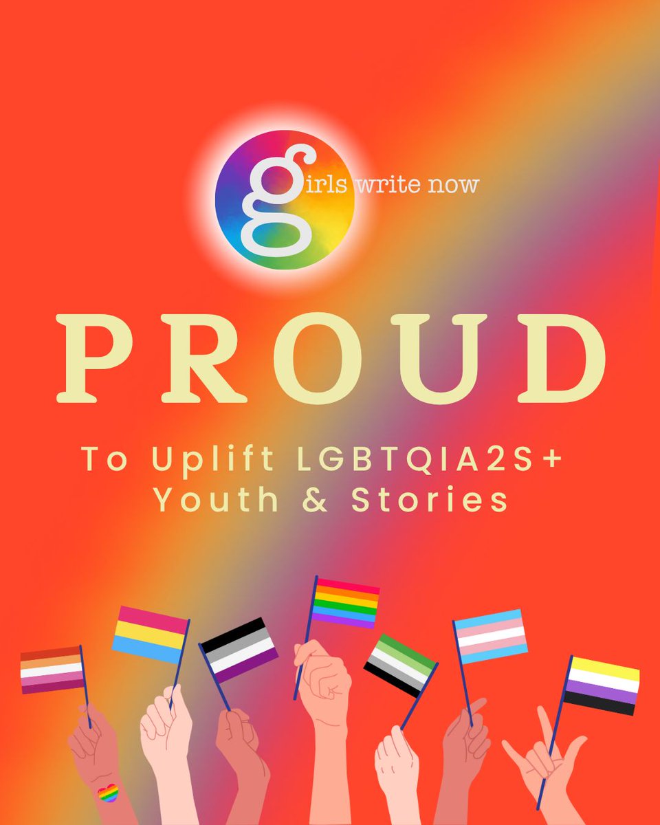 Happy Pride Month! Girls Write Now is proud to support a diverse community of LGBTQIA2S+ writers and leaders. 

By donating today, you can join us in supporting our amazing youth:
buff.ly/NQckcpR 

#pridemonth #lgbt #girlswritenow #supportqueerartists