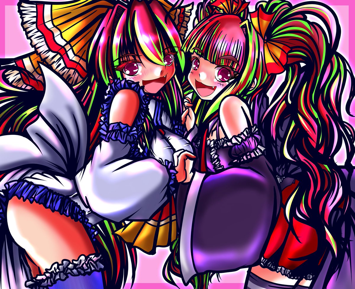 #このタグを見た人は2人組の画像を貼る
(たぶん)ギリ健全な双子姉妹
#アルムちゃそ
#フィリアちゃそ 