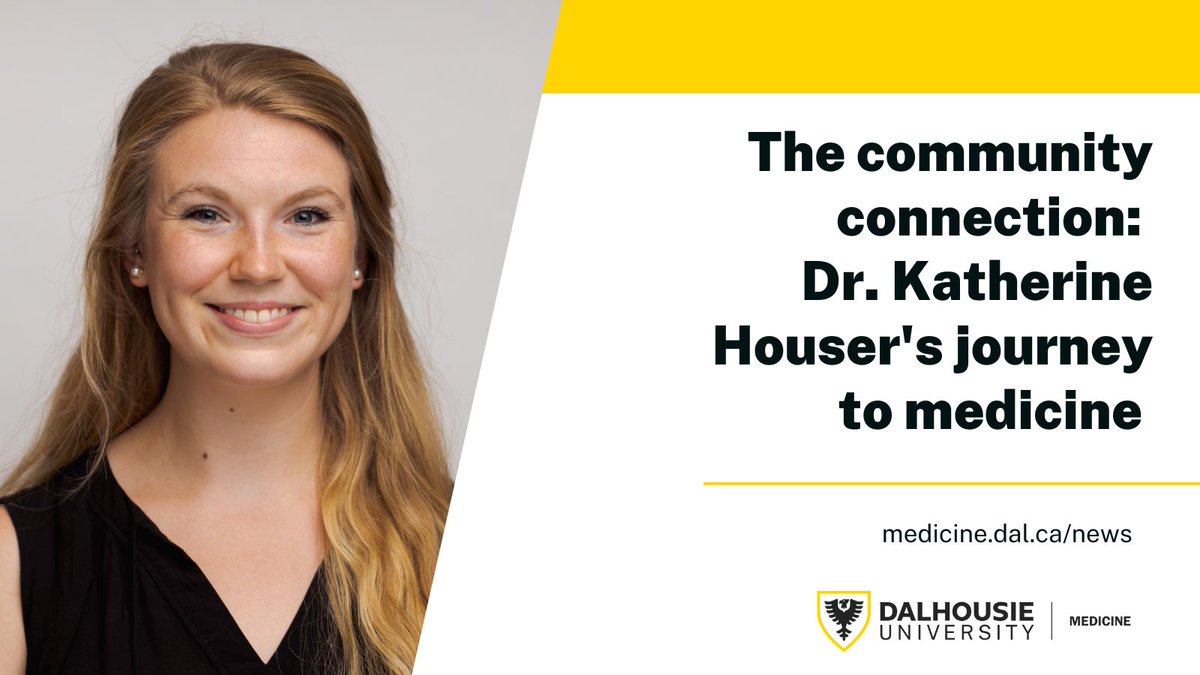 Meet Dr. Katherine Houser: new DMNB grad, community advocate, and future family physician. Her path to medicine is rooted in connection, equity &amp; systems change. Read her story: medicine.dal.ca/news/2025/05/3…