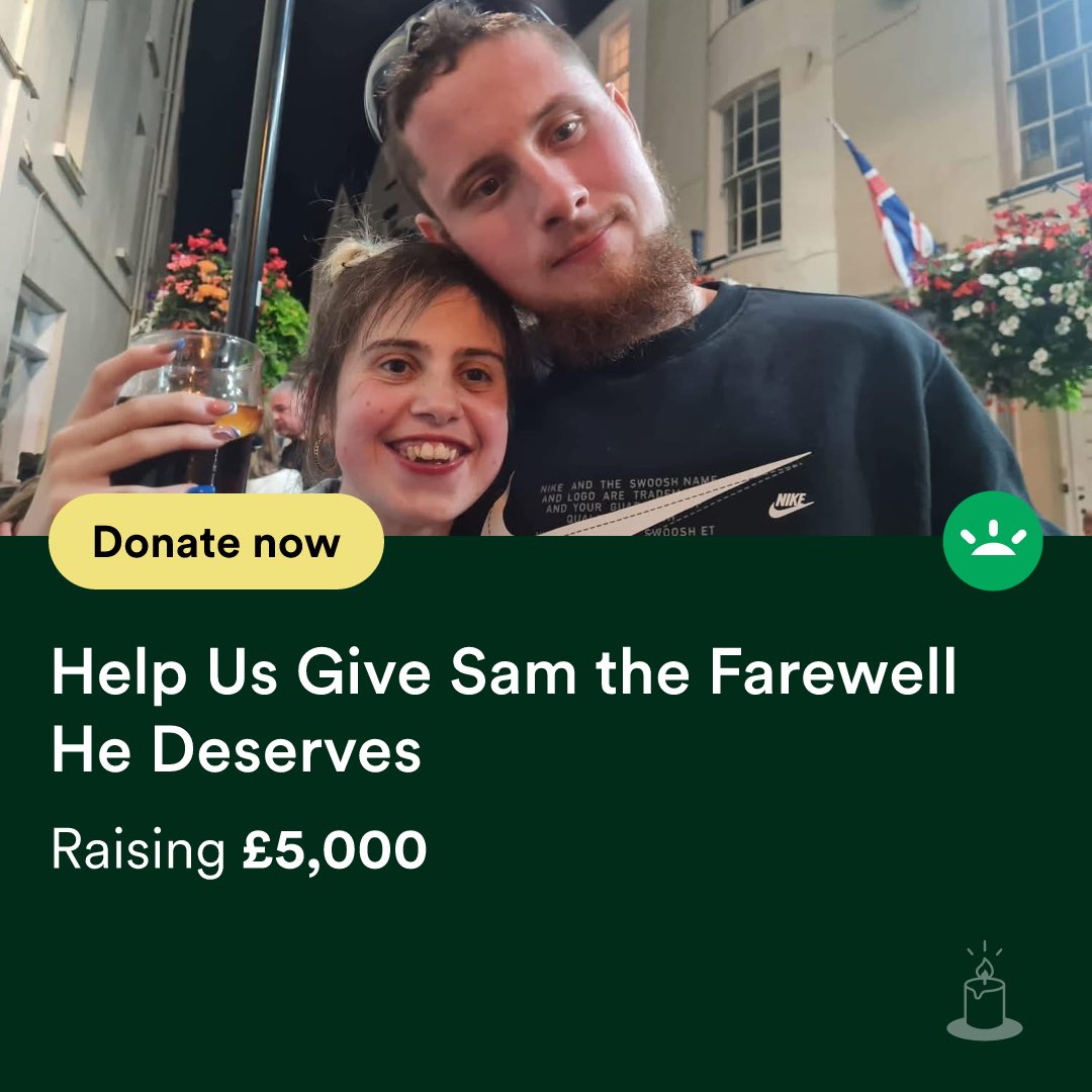 Young Sam who lost his life in a terrible accident at work clearing our daily rubbish.  I have donated please help his family to say goodbye 👋
