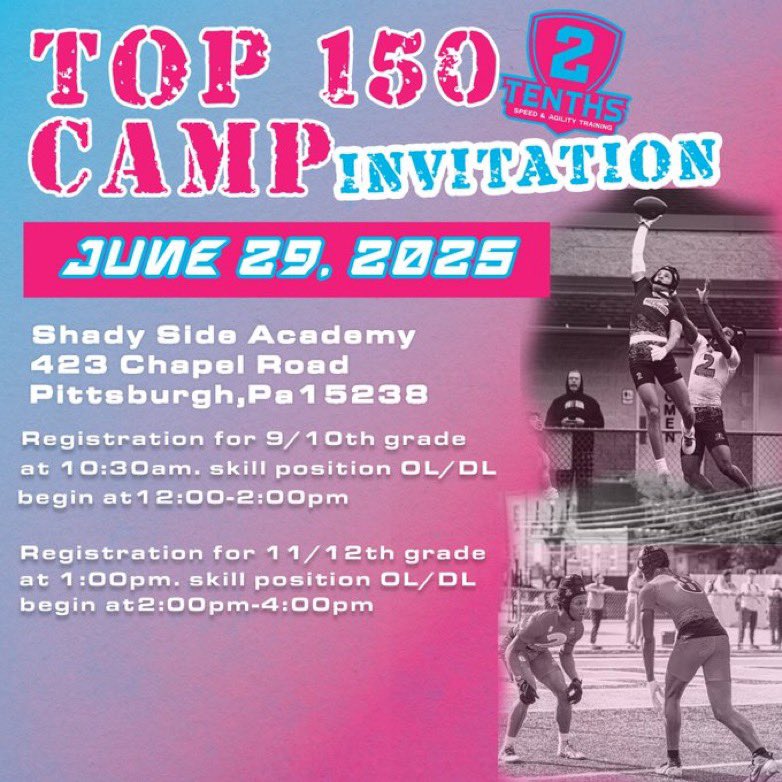 Anthony Portis (RB/LB) (@imantportis9) on Twitter photo I’ve been invited to the <a href="/210ths/">2Tenths Speed & Agility</a> 150 camp I’ll be ready to complete!!! <a href="/Chise89/">Coach LaRoi Johnson LLC</a> <a href="/ImaniCAFootball/">Imani⚜️🏈</a> <a href="/WPIAL_Insider/">WPIAL Insider</a> I’ve been invited to the <a href="/210ths/">2Tenths Speed & Agility</a> 150 camp I’ll be ready to complete!!! <a href="/Chise89/">Coach LaRoi Johnson LLC</a> <a href="/ImaniCAFootball/">Imani⚜️🏈</a> <a href="/WPIAL_Insider/">WPIAL Insider</a>