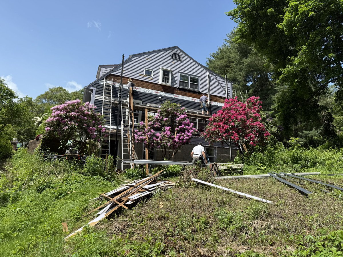 House infrastructure. Time to repaint the house, all new siding and windows on east side. This is why I still work full time.