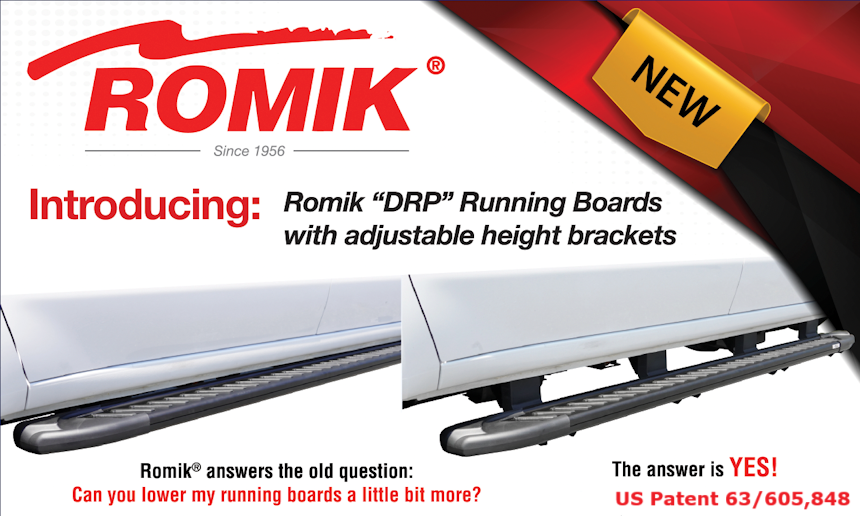 RomikUSA's tweet image. RAM HD 3500, your employee's should be comfortable and safe. Get them Romik "DRP" running boards. Adjustable form 0 to -3 inches the "DRP" patented design will be your fist choice. see more at Romik.com #Dropsteps #RAMHD #Fleet #Fleetmangers #Fleetsales