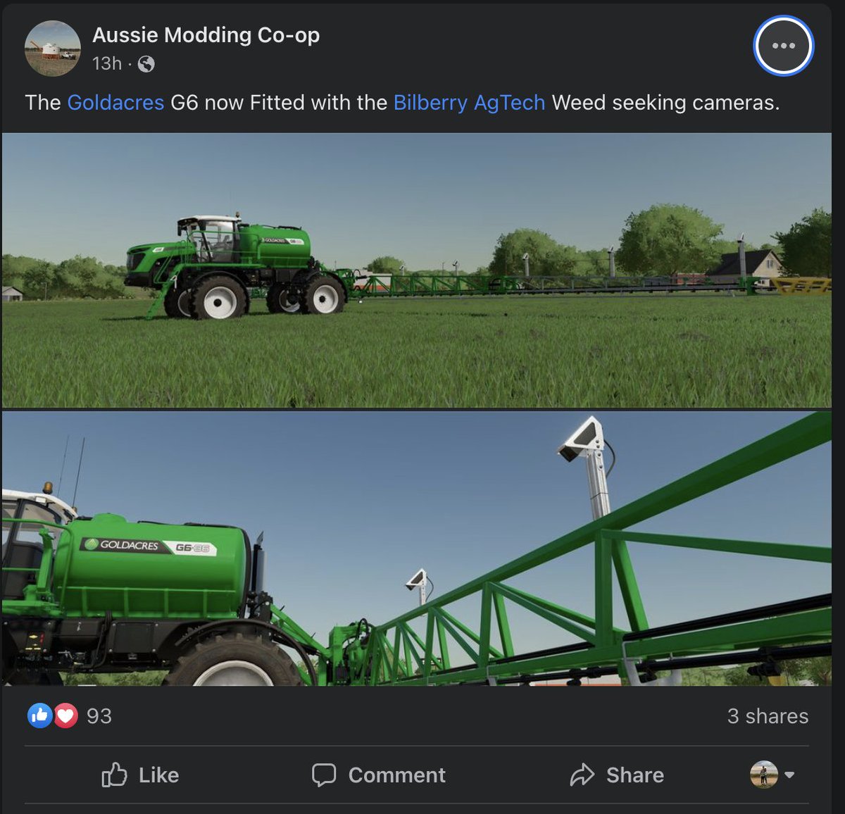 Throwback to 2 years ago when Aussie Modding Co-op added Bilberry to Farming Simulator. So cool!