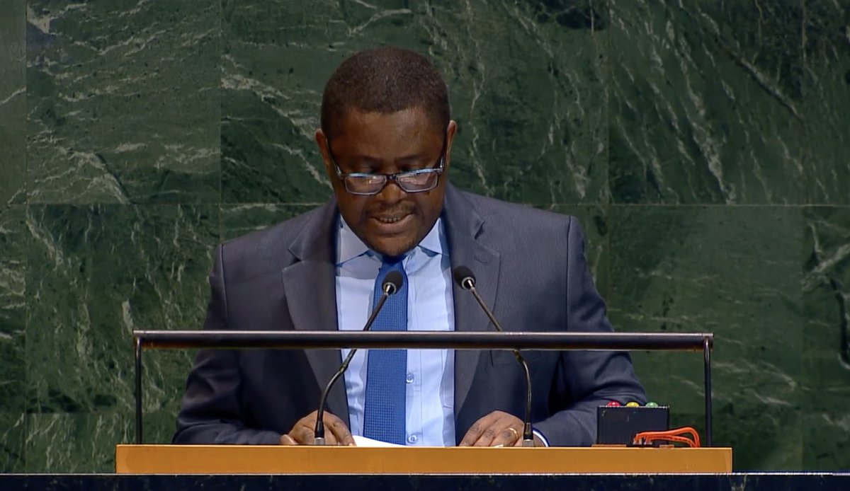 Gabonese diplomat, on behalf of the African group, congrats Annalena Baerbock as next president of the General Assembly. Notes that the UN's 80th anniversary is a chance to reaffirm member states' commitments to multilateralism