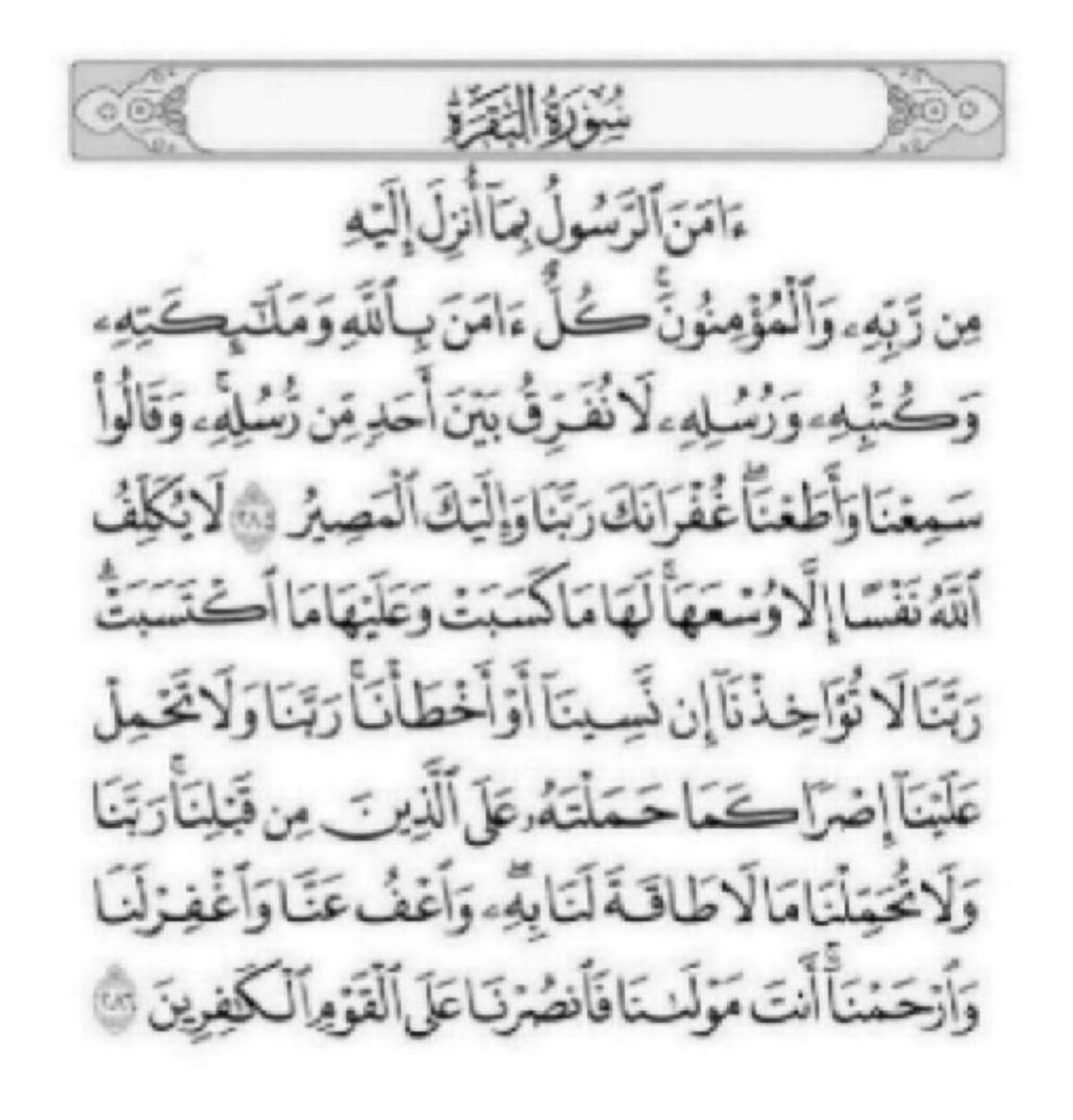 قالَ: النَّبِيُّ -صَلَّى اللَّهُ عَلَيْهِ وَسَلَّمَ- «مَنْ قَرَأَ بِالْآيَتَيْنِ مِنْ آخِرِ سُورَةِ الْبَقَرَةِ فِي لَيْلَةٍ كَفَتَاهُ»، رواه البخارى 🌿